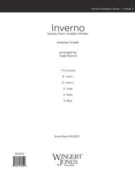 Inverno by Vivaldi Antonio Lucio - Parrish Todd - for Full Score