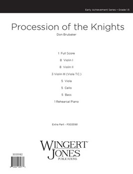 Procession of the Knights by Brubaker Don for Full Score