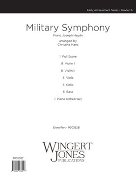 Military Symphony by Haydn Joseph - Hans Christina - for Full Score