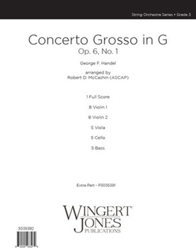 Concerto Grosso Op. 6 No. 1 by Handel George Frideric - McCashin Robert D - for Full Score