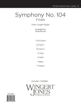 Symphony No 104 (Finale) by Haydn Joseph - Parrish Todd - for Full Score