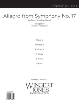 Allegro from Symphony 17 by Mozart Wolfgang Amadeus - Campbell Steven - for Full Score