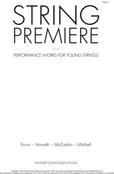 String Premiere by Erwin Horvath and McCash for Violin 1