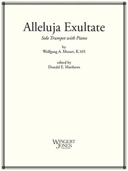 Alleluja Exultate K165 by Mozart Wolfgang Amadeus - Matthews Donald - for Trumpet and Piano