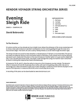 Evening Sleigh Ride (Full Score)