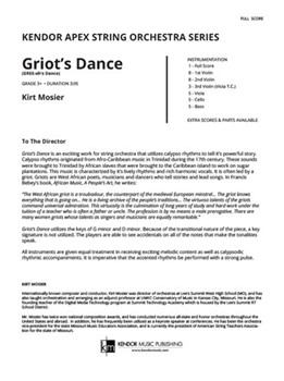 Griot's Dance (GREE-oh's Dance) (Full Score) (GREE-oh's Dance)