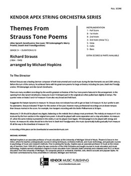 Themes From Strauss Tone Poems (Full Score)