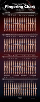 Flute Fingering Chart by Harris Tracy for Poster (14" x 36")