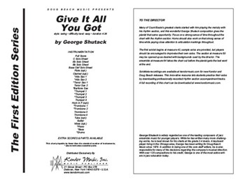 Give It All You Got (Full Score)