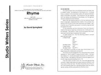 Rhyme (Full Score)