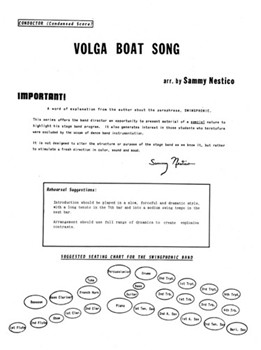 Volga Boat Song (Full Score)