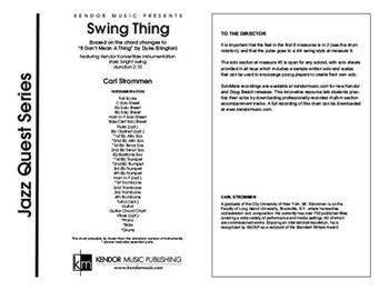 Swing Thing (based on the chord changes to 'It Don't Mean A Thing' by Duke Ellington) (Full Score) (based on the chord changes to 'It Don't Mean A Thing' by Duke Ellington)