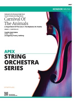 Carnival Of The Animals by Saint-Saens Camille - Halferty Frank - for String Orchestra