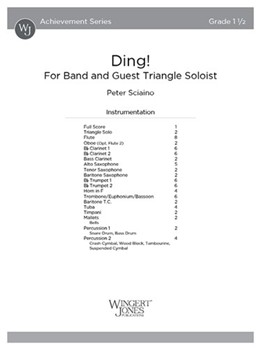 Ding! (Score) For Band and Guest Triangle Soloist
