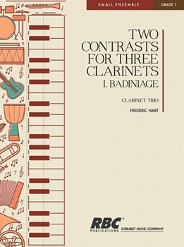 2 Contrasts #1 Badinage by Hart Frederic for Bb Clarinet Trio