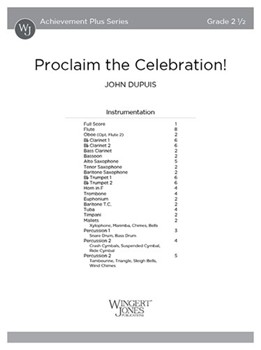 Proclaim the Celebration! (Score)