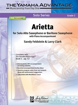 Arietta by Feldstein and Clark for Alto Saxophone and Piano (W / cd A Sx / b Sx)