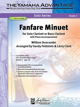 Fanfare Minuet by Duncombe William - Feldstein and Clark - for Clarinet Solo