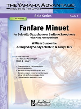Fanfare Minuet by Duncombe William - Feldstein and Clark - for Alto Saxophone and Piano