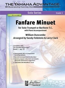 Fanfare Minuet by Duncombe William - Feldstein and Clark - for Trumpet and Piano