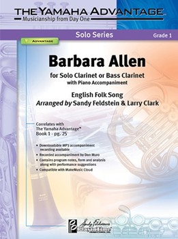 Barbara Allen by English Folk Song - Feldstein and Clark - for Clarinet Solo