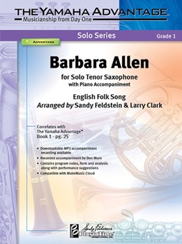 Barbara Allen by English Folk Song - Feldstein and Clark - for Tenor Sax
