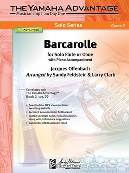 Barcarolle by Offenbach Jacques - Feldstein and Clark - for Flute and Piano