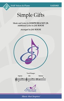 Simple Gifts by Brackett Jr Joseph - Rouse Jay - for SAB