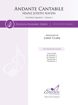 Andante Cantabile for Brass Quartet by Haydn Joseph - Clark Larry - for Brass Quartet