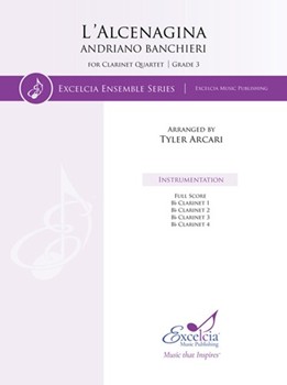 L'Alcenagina for Clarinet Quartet by Banchieri Adriano - Arcari Tyler - for Bb Clarinet Quartet