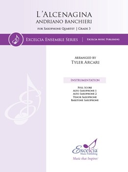 L'Alcenagina for Saxophone Quartet by Banchieri Adriano - Arcari Tyler - for Saxophone Quartet