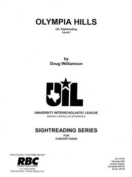 Olympia Hills (2000) by Williamson D for Concert Band