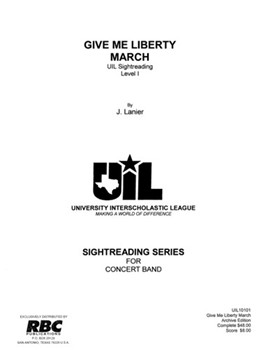 Give Me Liberty March (2001) by Lanier J for Concert March (Key of Eb)