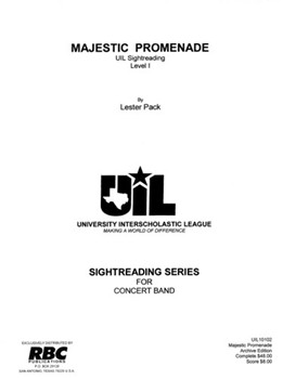 Majestic Promenade (2002) by Pack L for Concert Band
