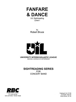 Fanfare & Dance (2009) by Bruce Robert for Concert Band (Key of Bb)