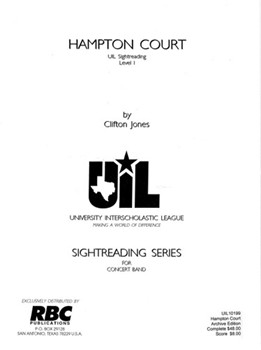 Hampton Court (1999) by Jones Clifton Jameson for Concert Band (Key of Bb and Eb)