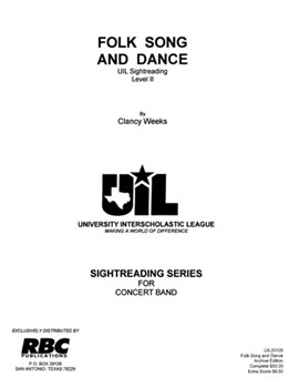 Folk Song & Dance (2005) by Weeks C for Full Score