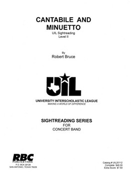 Cantabile & Minuetto (2012) by Bruce Robert for Concert Band