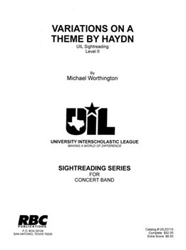Variations on a Theme by Haydn (2015) by Worthington Michael for Concert Band (Key of Eb)
