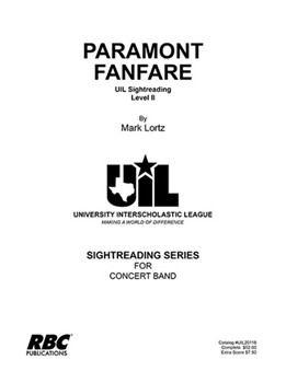 Paramount Fanfare (2018) by Lortz for Concert Band (Key of Bb)