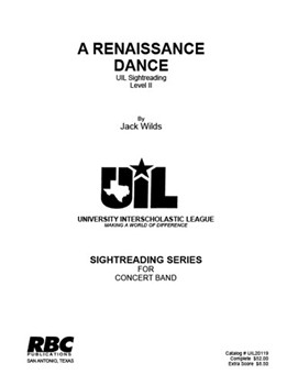Renaissance Dance (2019) by Wilds Jack for Concert Band (Key of Bb)