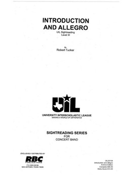 Introduction & Allegro (2006) by Tucker Robert for Full Score