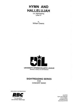Hymn & Hallelujah (2004) by Owens William for Concert Band
