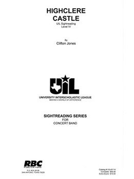 Highclere Castle (2014) by Jones Clifton Jameson for Concert Band (Key of Bb and Eb)