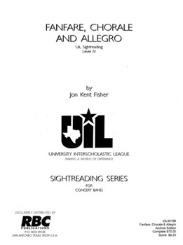 Fanfare Chorale & Allegro (1998) by Fisher J K for Concert Band