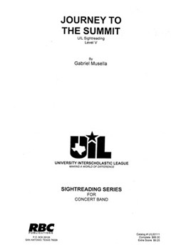 Journey To The Summit (2011) by Musella Gabriel for Concert Band