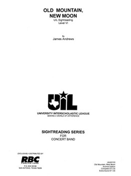 Old Mountain New Moon (2003) by Andrews James for Concert Band