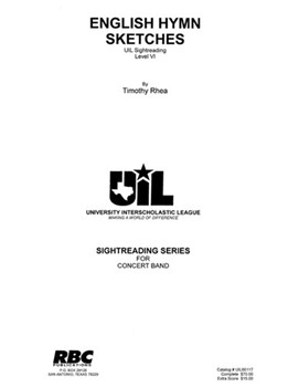English Hymn Sketches (2017) by Rhea Timothy for Concert Band