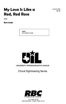 My Love Is Like A Red Red Rose by Szabo Burt for SAB a cappella