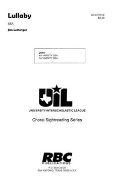 Lullaby by Leininger Jim for SSA